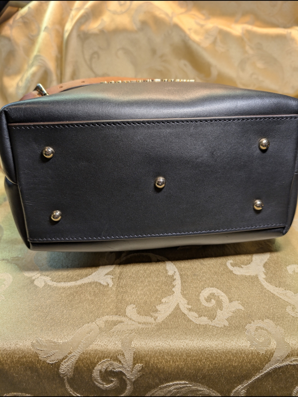Dooney & Bourke City Barlow Satchel with Tan Trim - Picture 9 of 9
